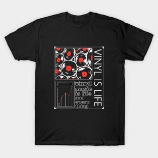 vinyl cells life form, vintage vinyl records T-Shirt